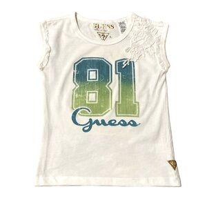 GUESS BABY / GIRL CRACKLE LACE ACCENT TEE